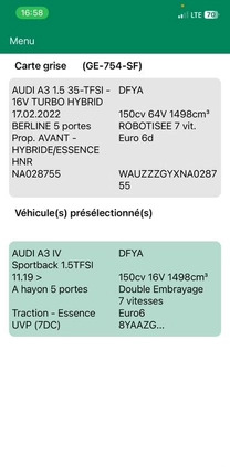 Audi A3 cena 55900 przebieg: 40000, rok produkcji 2022 z Puszczykowo małe 254